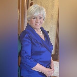 Alex Evenings royal blue blouse.